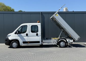 Citroen JUMPER 2.2 BlueHDi 141 PK EURO 6 / L4 MAXI / KIPPER / 7 PERS / DUBBELE CABINE / PICK UP / 2.5 TONS TREKHAAK / LED