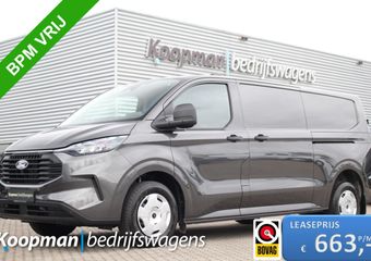 Ford TRANSIT CUSTOM 300 2.0TDCI 136pk L2H1 Trend | Automaat | L+R Zijdeur | Adapt. cruise | LED | Sync 4 13″ | Keyless | Camera | Driver assist pack | Lease 663,- p/m